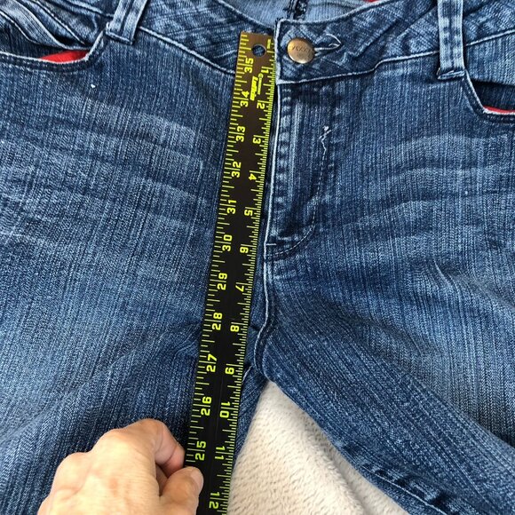 Vintage Sasson Women's Jeans Size 14 36x30 Straight Leg Hustle Blue Classic - Picture 9 of 16